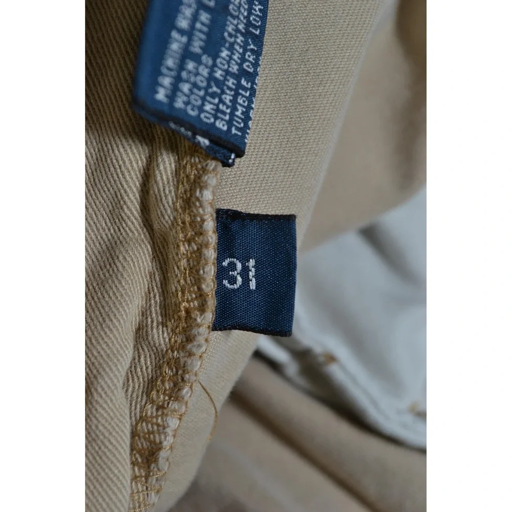 VTG‎ Polo Ralph Lauren Cargo Shorts Mens 31 Khaki Cotton Classic Polo 67 Chino